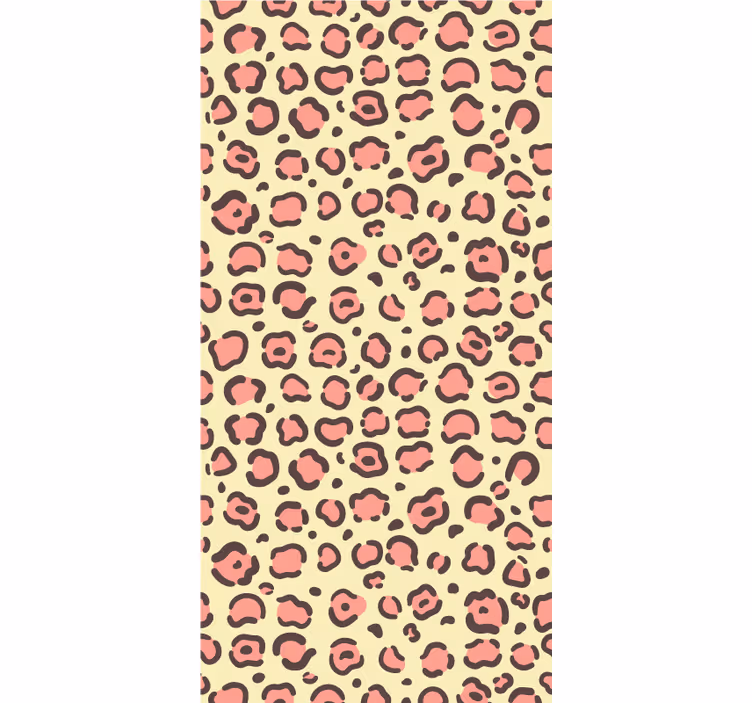 Pink and yellow leopard animals blind - TenStickers