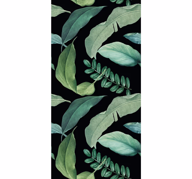 Lush Greenery Design blind flowers and plants - TenStickers