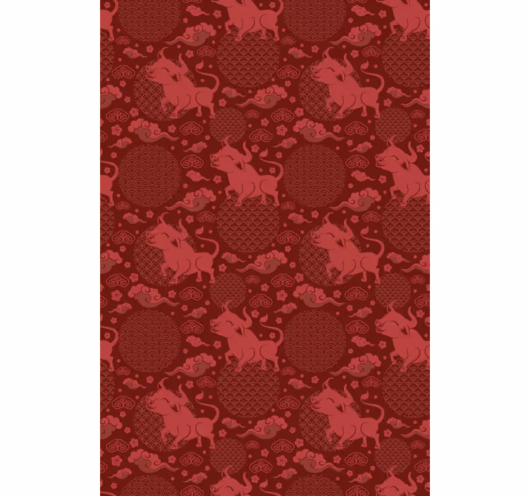 Reddish Bull Pattern animals blind - TenStickers