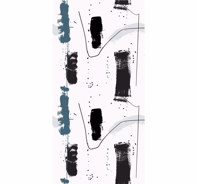 Abstract Brushstrokes Design modern blind - TenStickers