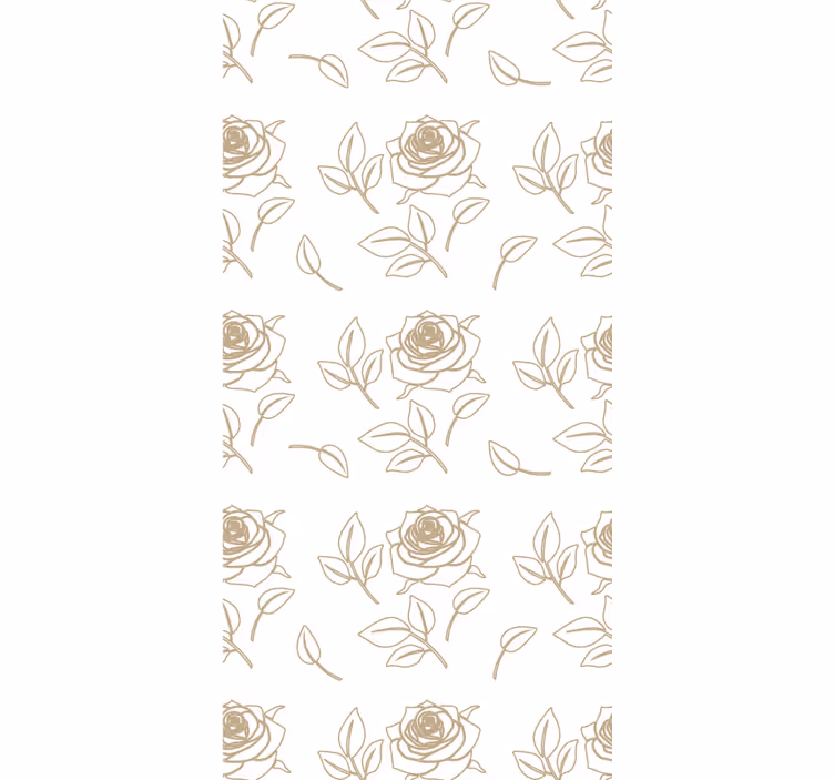 Delicate Rose Pattern blind flowers and plants - TenStickers