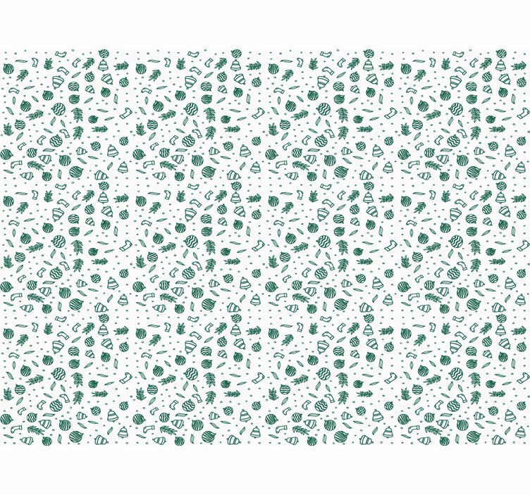 Christmas green motif blind original - TenStickers