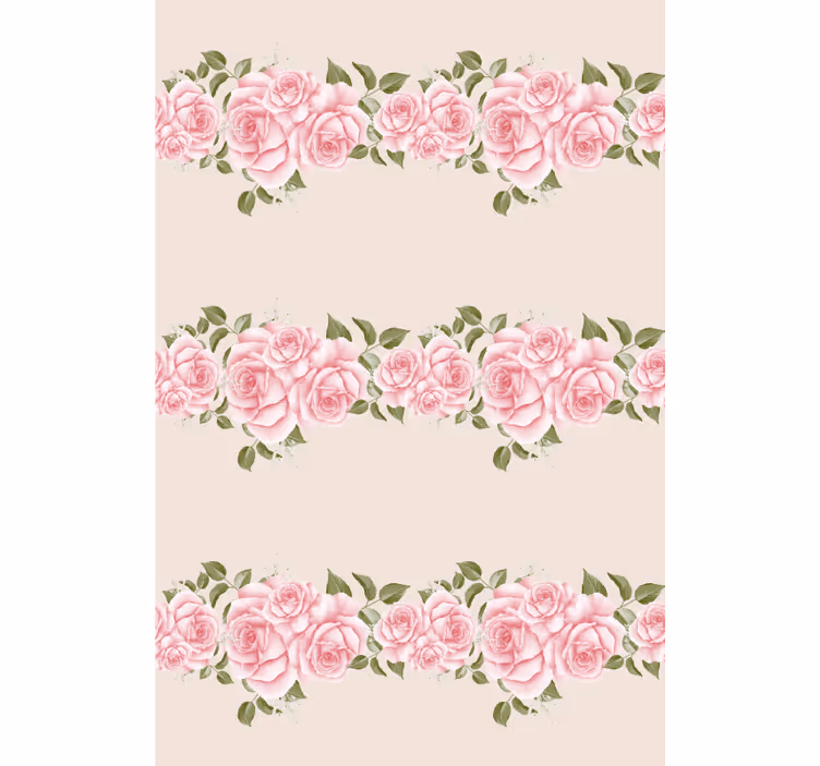 Beautiful Pink Roses blind flowers and plants - TenStickers