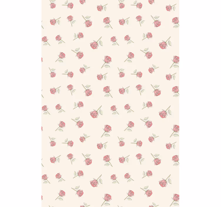 Gentle rose motif blind flowers and plants - TenStickers