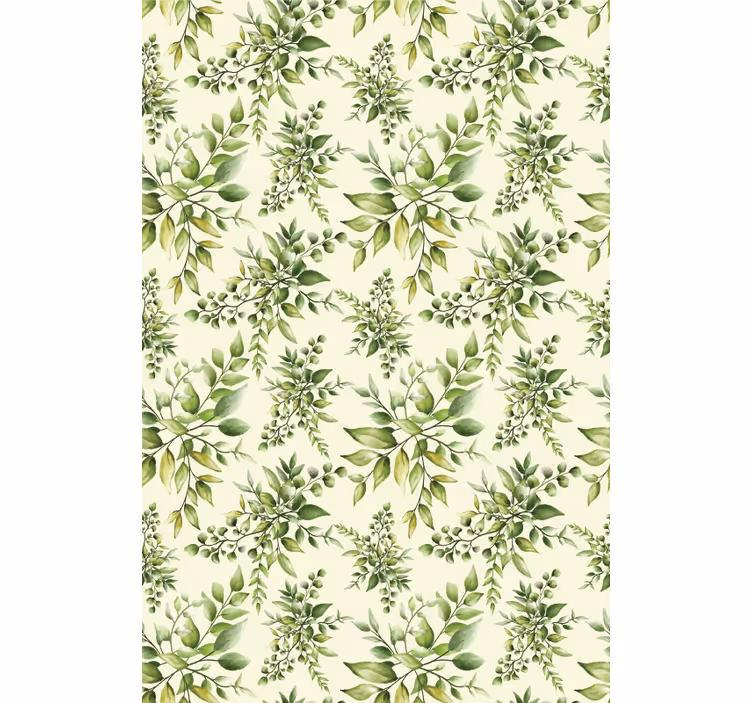 Lush Greenery Pattern blind flowers and plants - TenStickers