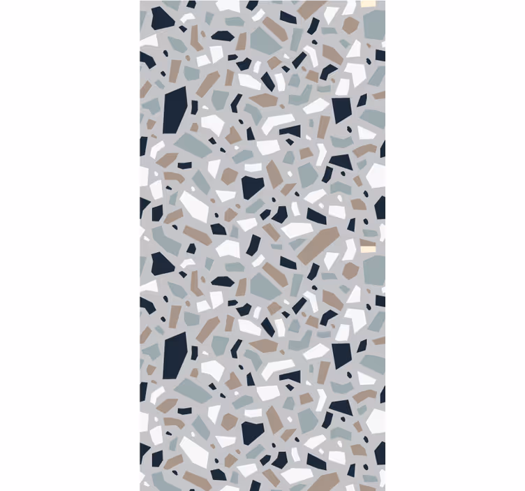 Pattern roller blind in abstract terrazzo design - TenStickers