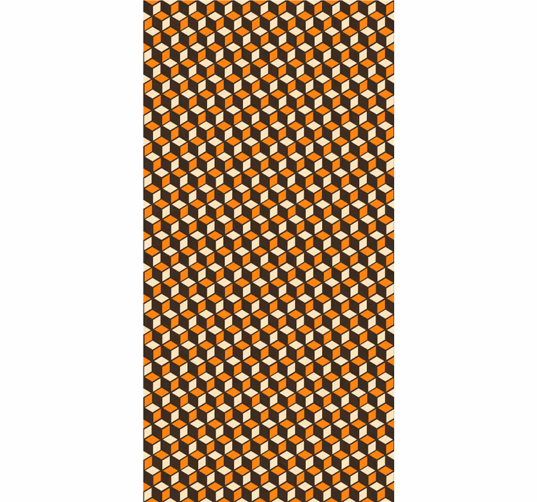 Geometric cube motif modern blind - TenStickers