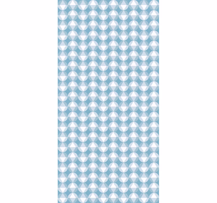 Geometric blue harmony pattern roller blind - TenStickers