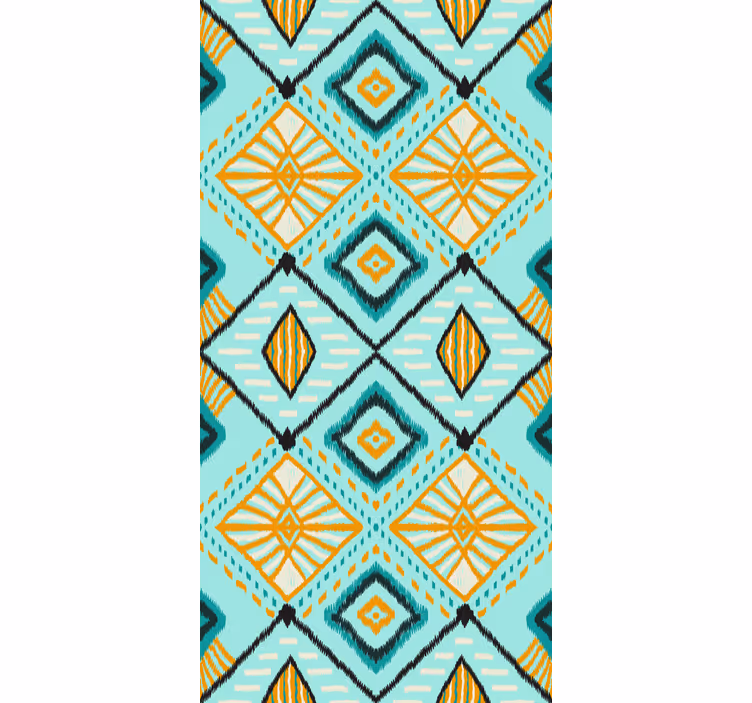Geometric Diamond Motif living room blind - TenStickers