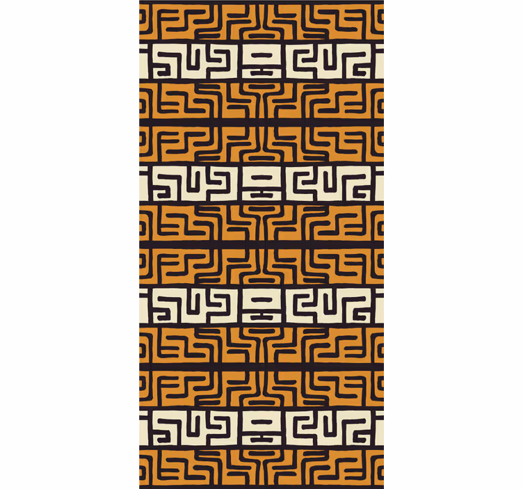Geometric Arrangement Blend pattern roller blind - TenStickers