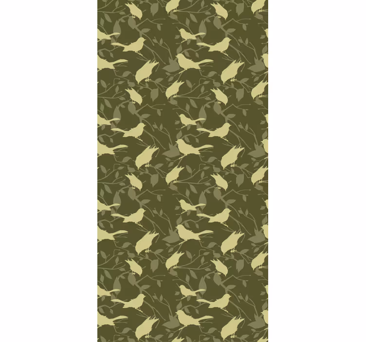 Green birds victorian style  Classic blind - TenStickers