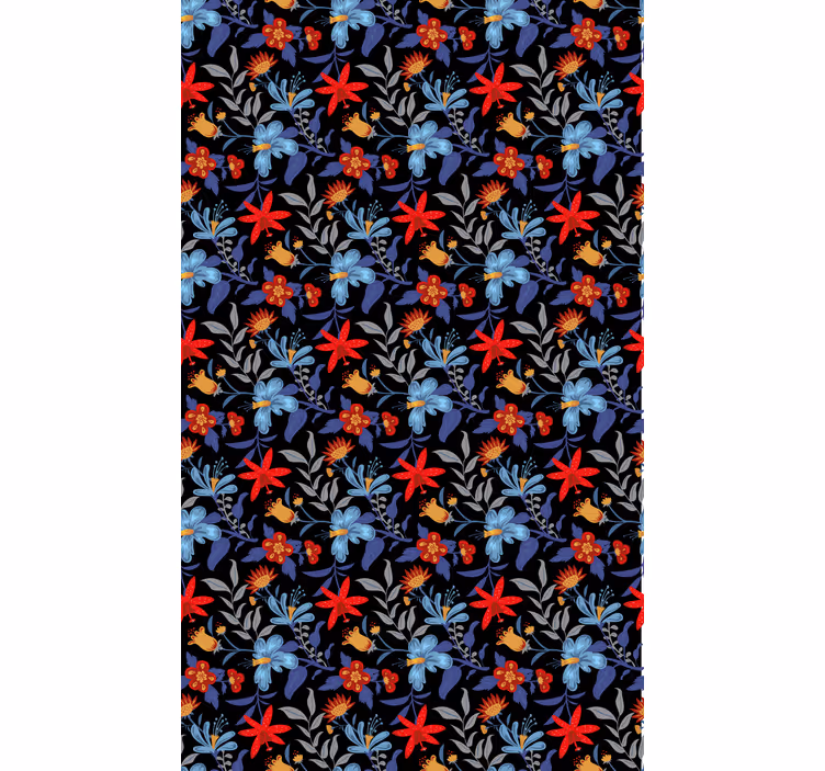 Multicolor Pattern blind flowers and plants - TenStickers