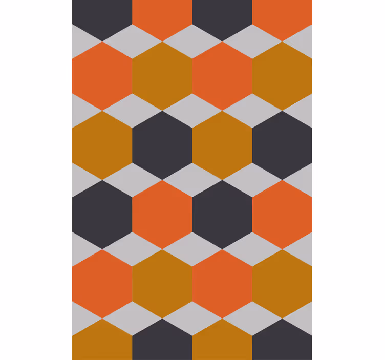 Hexagonal Pattern Design modern blind - TenStickers