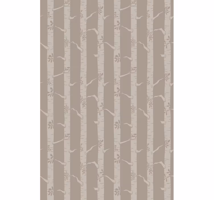 Birch brown pattern tree blind - TenStickers