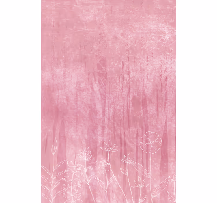 Floral silhouette design blind flowers and plants - TenStickers