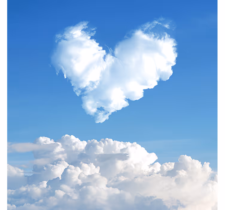 Heart shaped cloud love blind - TenStickers