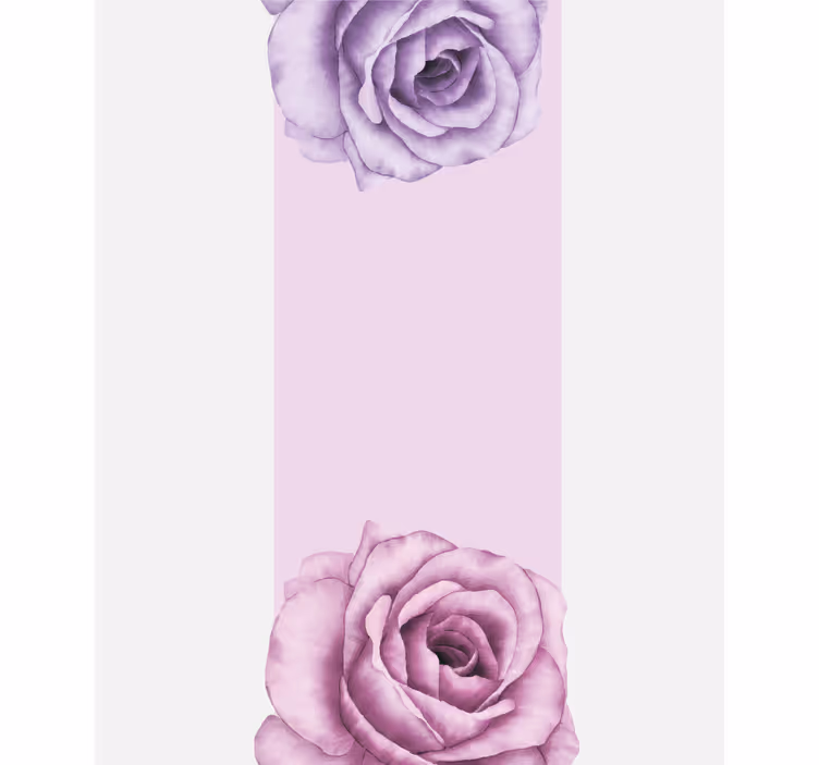 Purple Rose Accent blind flowers and plants - TenStickers