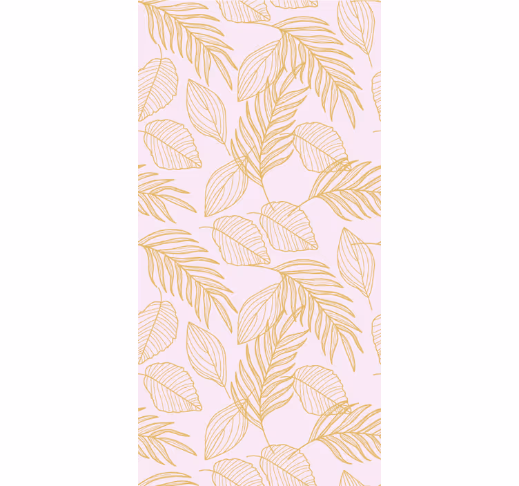 Elegant leaf pattern living room blind - TenStickers