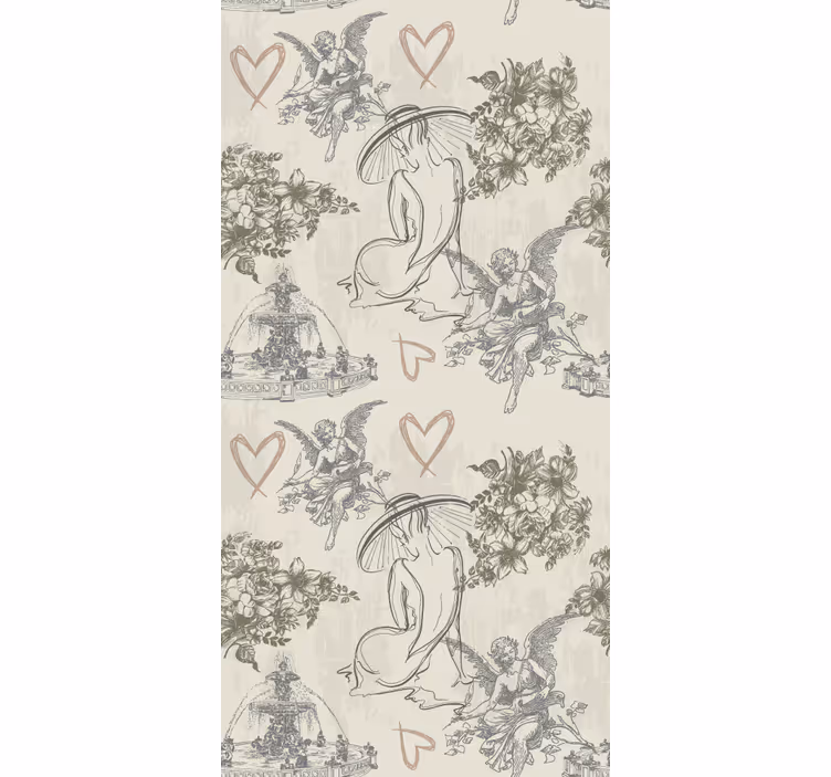 Women and hearts blind original - TenStickers