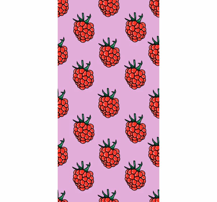 Raspberry Pattern blind fruit and vegetables - TenStickers