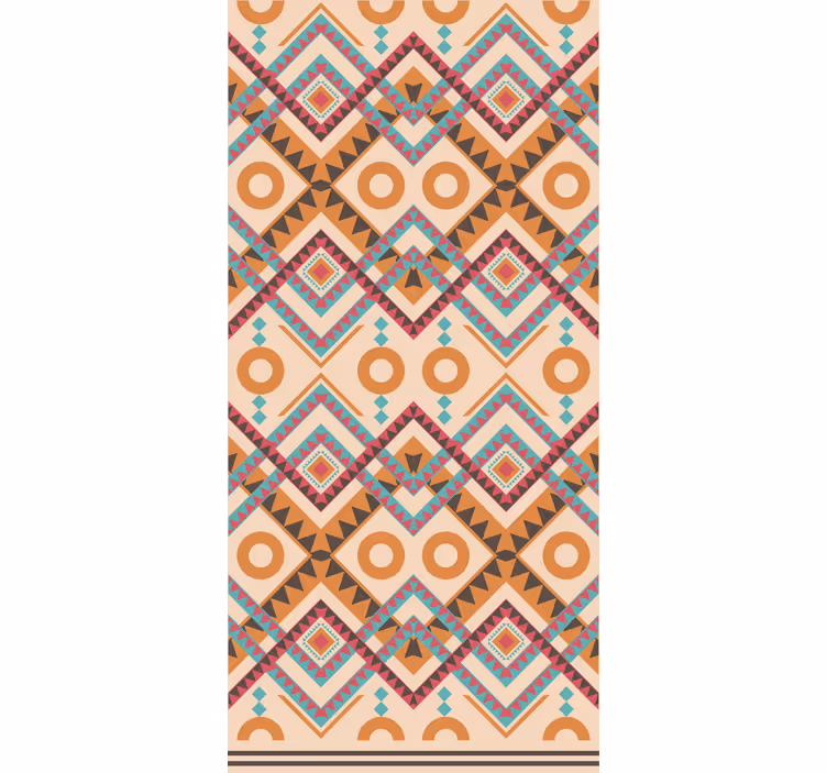 Multicolored diamonds pattern window blind - TenStickers