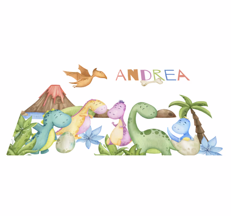 Jurassic scene personalisable placemat - TenStickers
