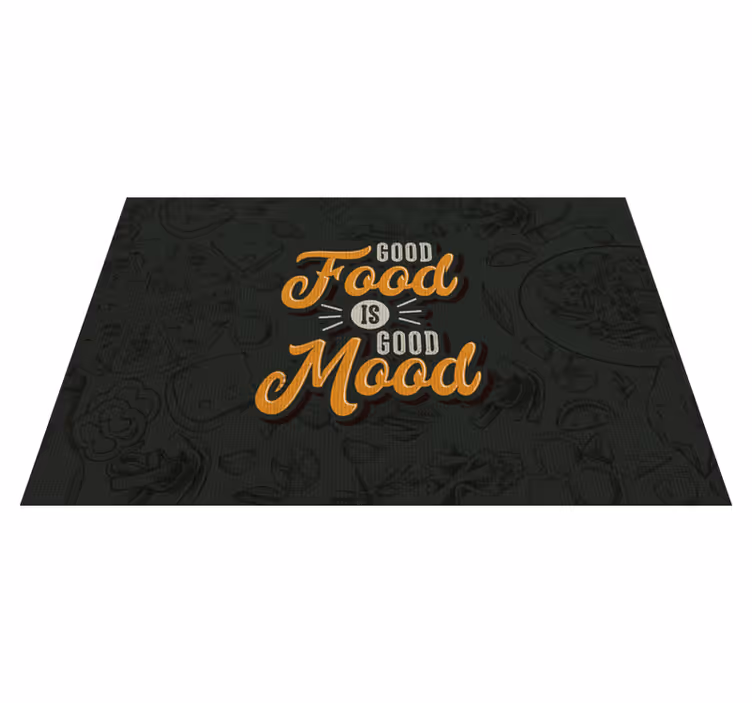 Food's sentences quote placemats - TenStickers
