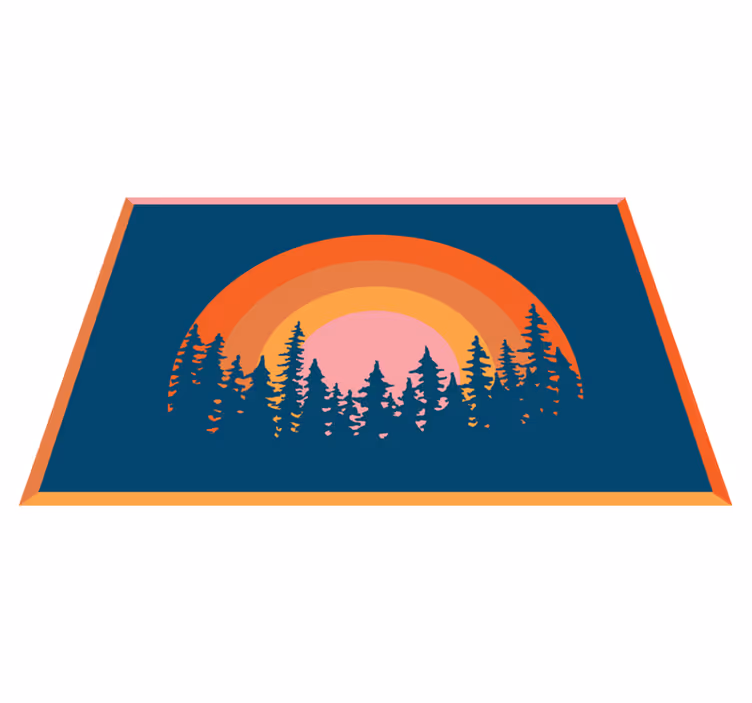 Vintage Sun 70's sun placemats - TenStickers