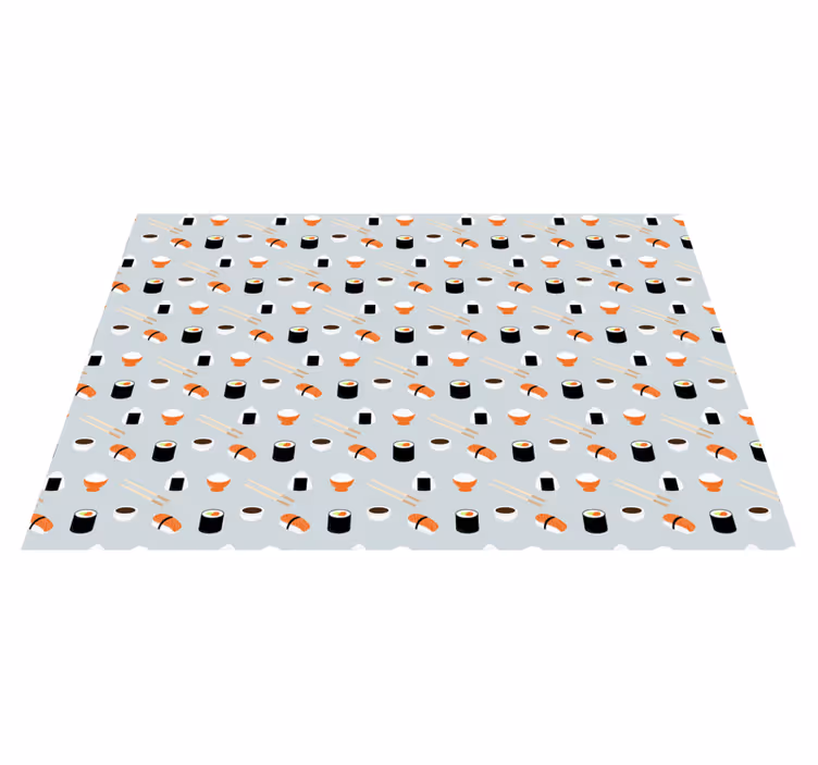 Cute sushi Vinyl placemats - TenStickers