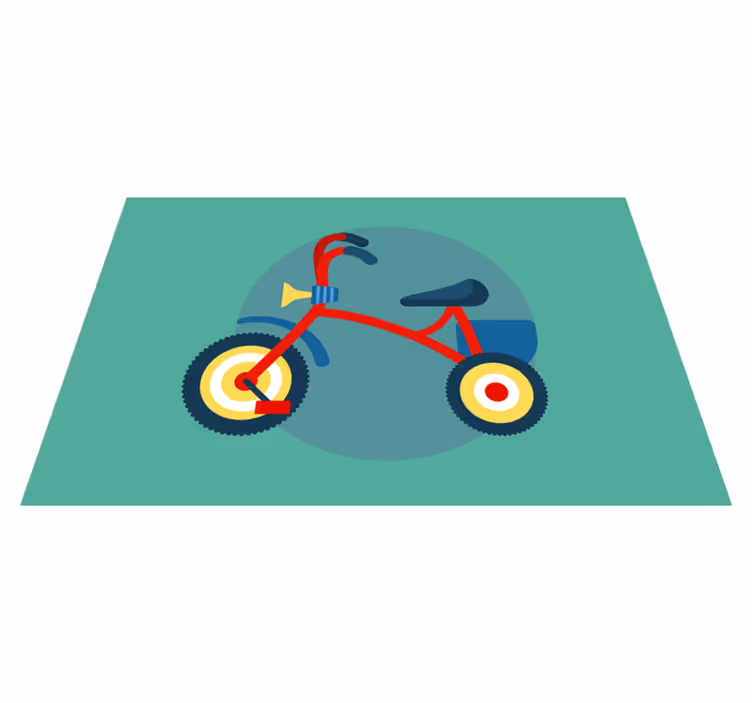 Children placemats tricycle with horn - TenStickers