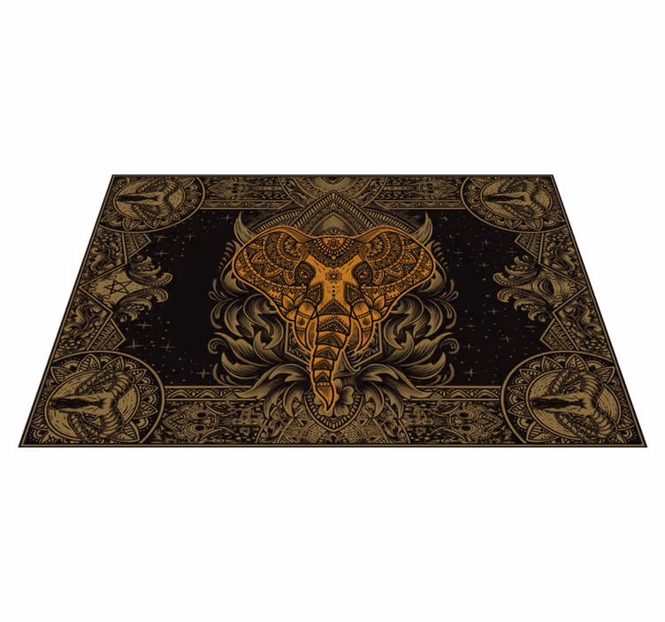 Indian elephant Vinyl placemats - TenStickers
