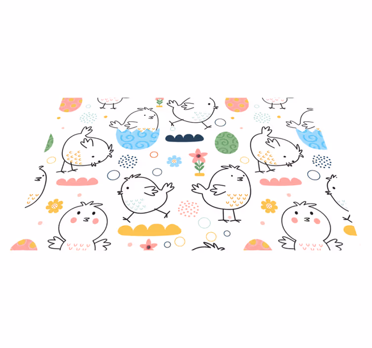 Children placemats with adorable bird designs - TenStickers