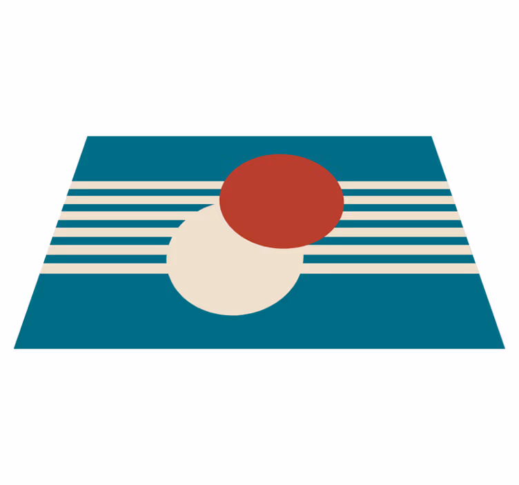 Modern placemats in abstract colorful shapes - TenStickers