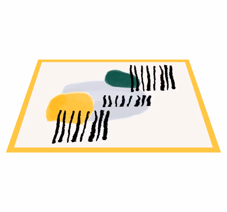 Modern placemats with vibrant geometric designs - TenStickers
