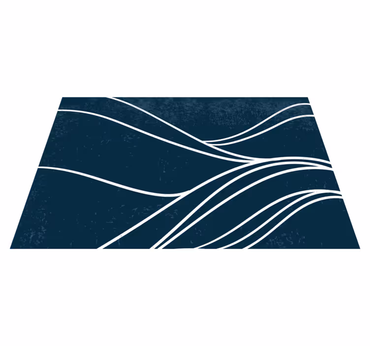 Modern placemats with elegant wave design - TenStickers