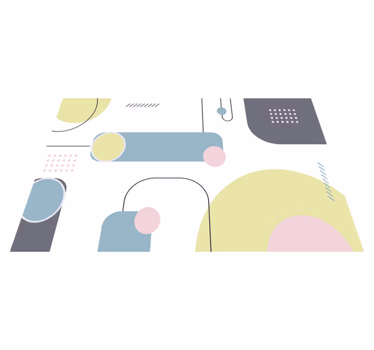 Modern placemats geometric shape design - TenStickers
