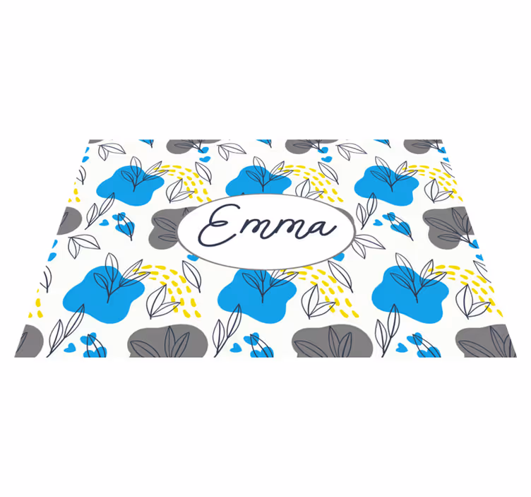 Personalisable placemat custom blossom design - TenStickers