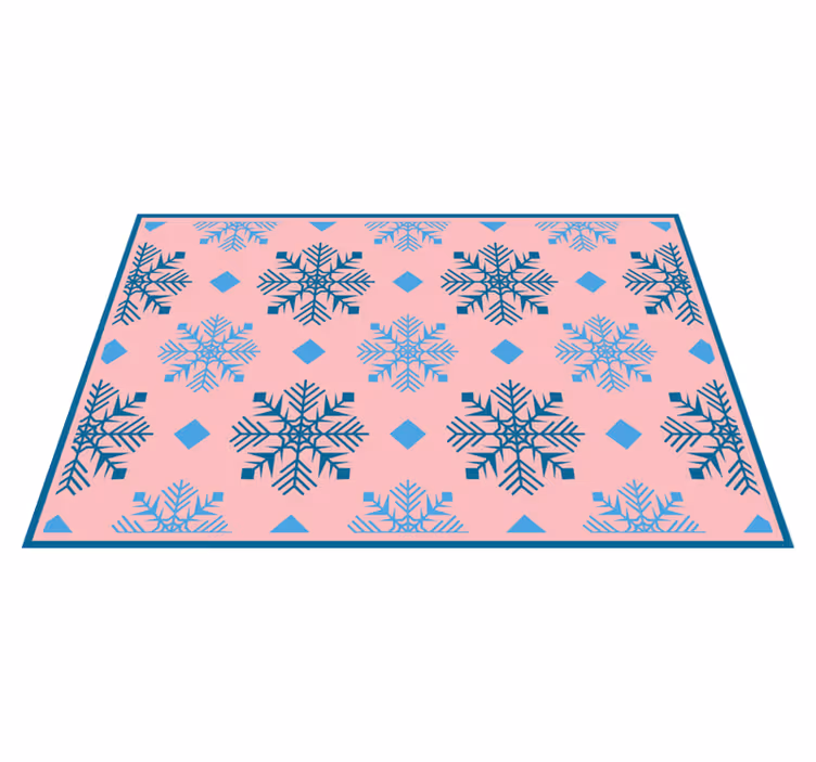 Christmas placemats snowflake design table setting - TenStickers