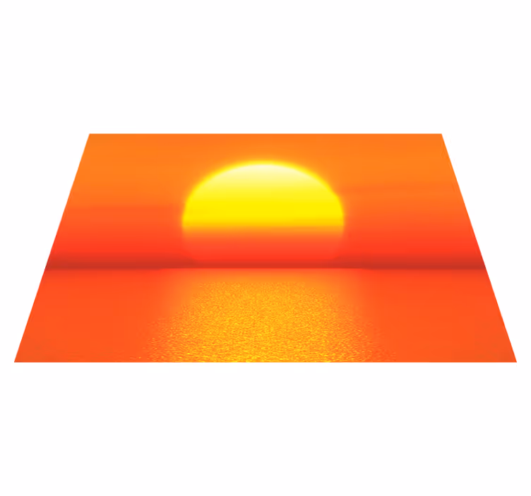 Modern placemats sunset horizon - TenStickers