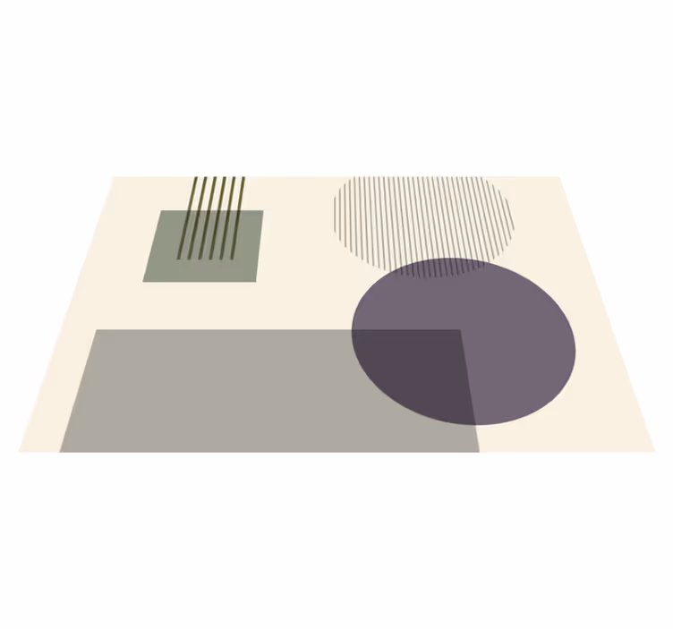 Modern placemats geometric shapes design - TenStickers