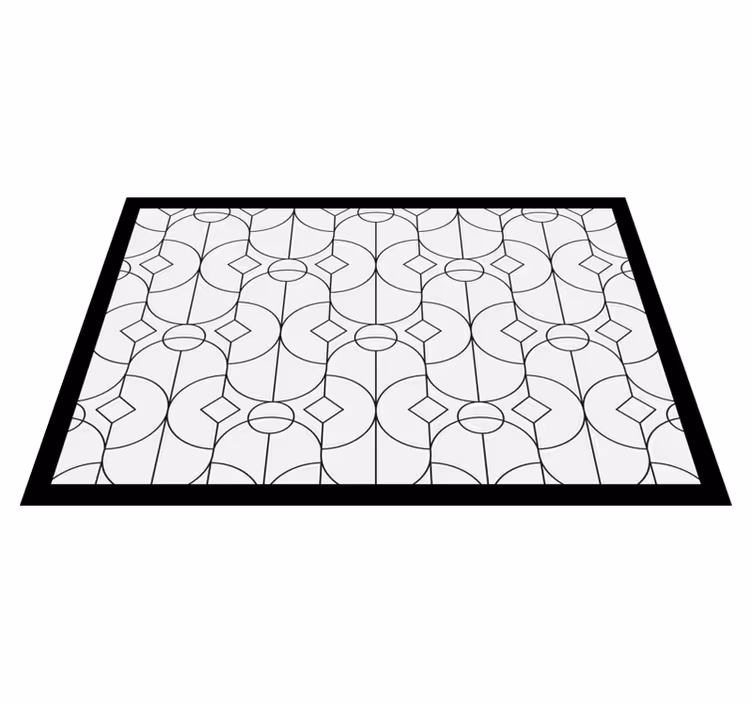Modern placemats in geometric pattern design - TenStickers