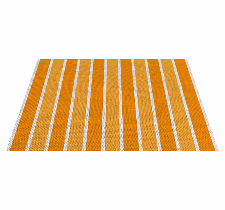 Modern placemats striped orange design - TenStickers
