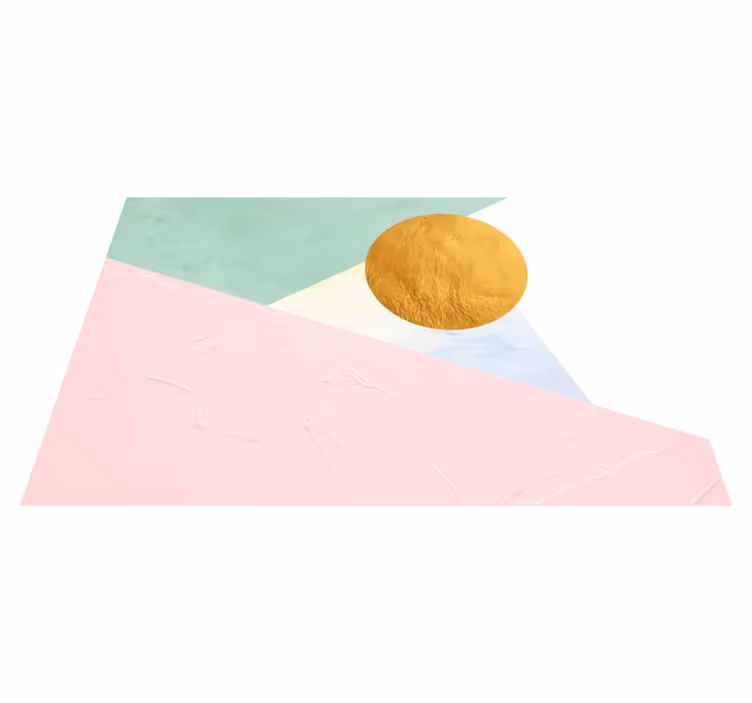 Modern placemats with textured geometric shapes - TenStickers