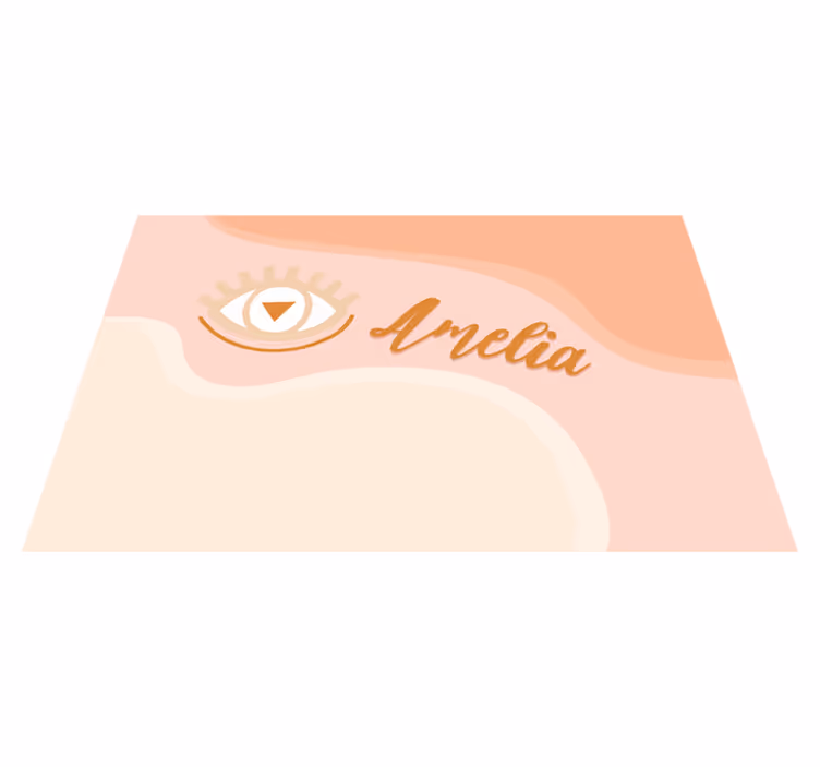 Personalisable placemat eye motif customization - TenStickers