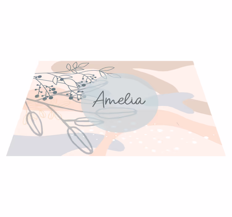 Personalizable placemat personalized elegant style - TenStickers
