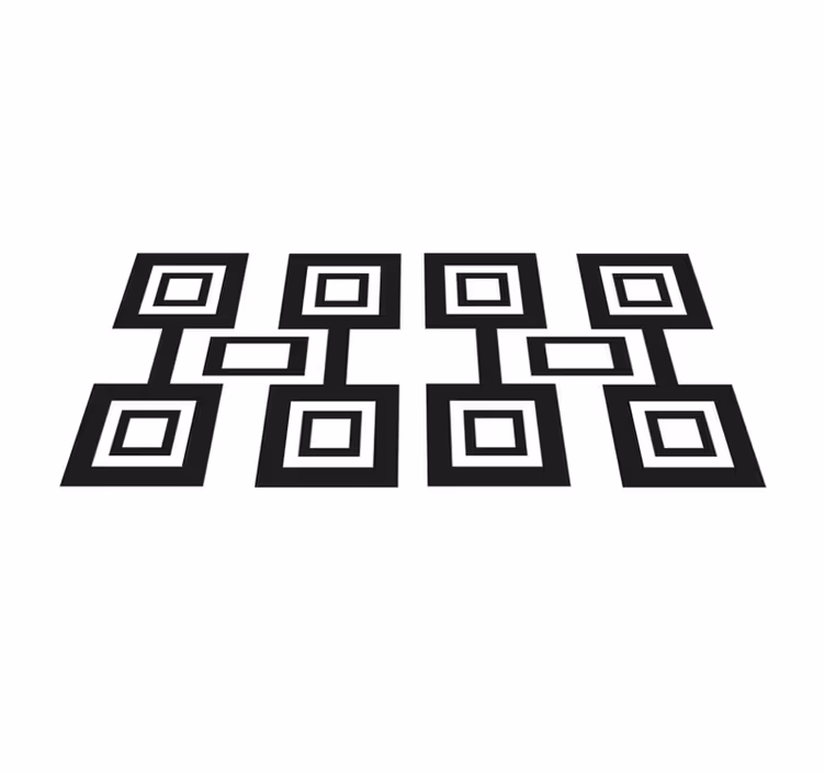 Modern placemats with contemporary square design - TenStickers