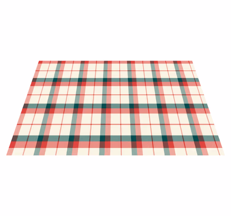 Christmas Tartan placemat - TenStickers