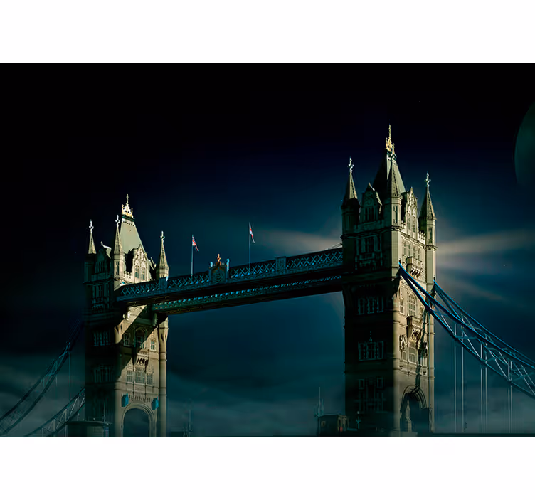 Tower Bridge Night wall mural london - TenStickers