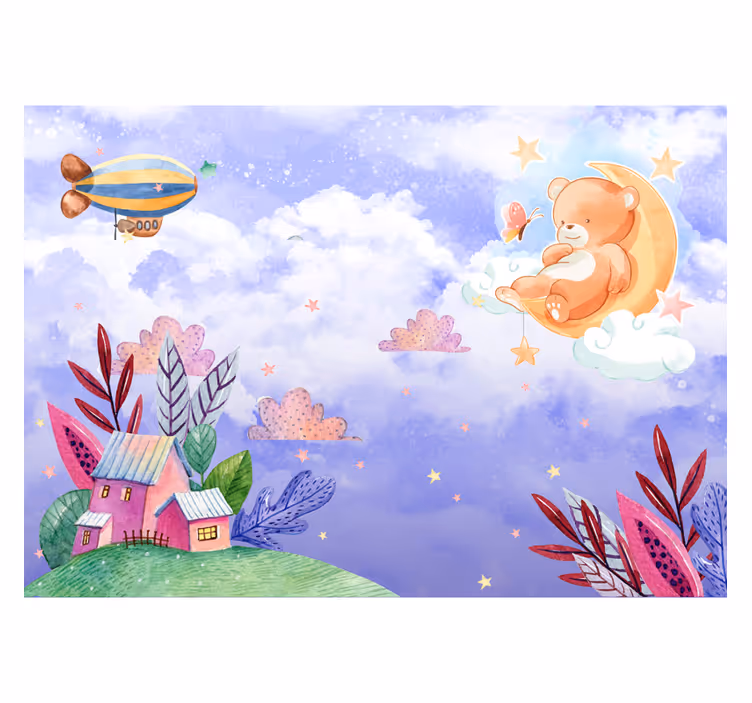 Magical land and air fantasy wall mural - TenStickers
