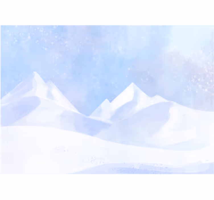 Icy Summit Ridges wall mural mountain - TenStickers